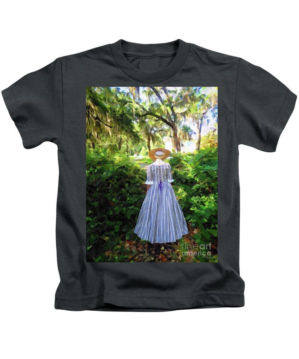 Midway Kids T-Shirt featuring the painting Follow me to Midway by Tammy Lee Bradley