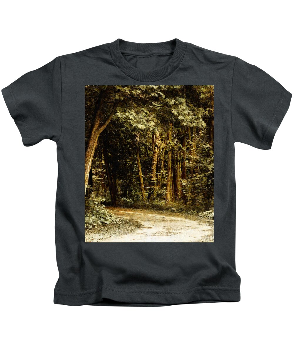Forest Kids T-Shirt featuring the digital art Forest Curve by JGracey Stinson