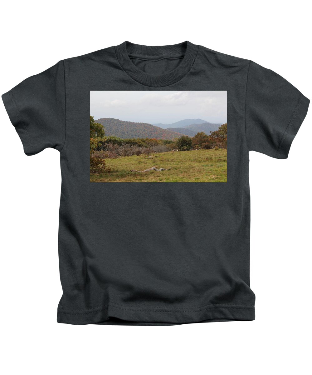  Top Of Mountain Kids T-Shirt featuring the photograph Forest Highlands by Allen Nice-Webb