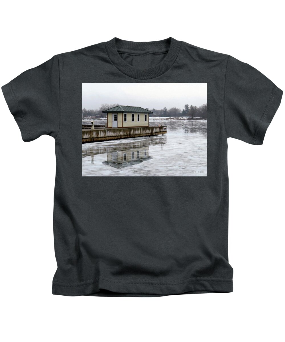 Clayton Kids T-Shirt featuring the photograph French Bay Ice by Dennis McCarthy