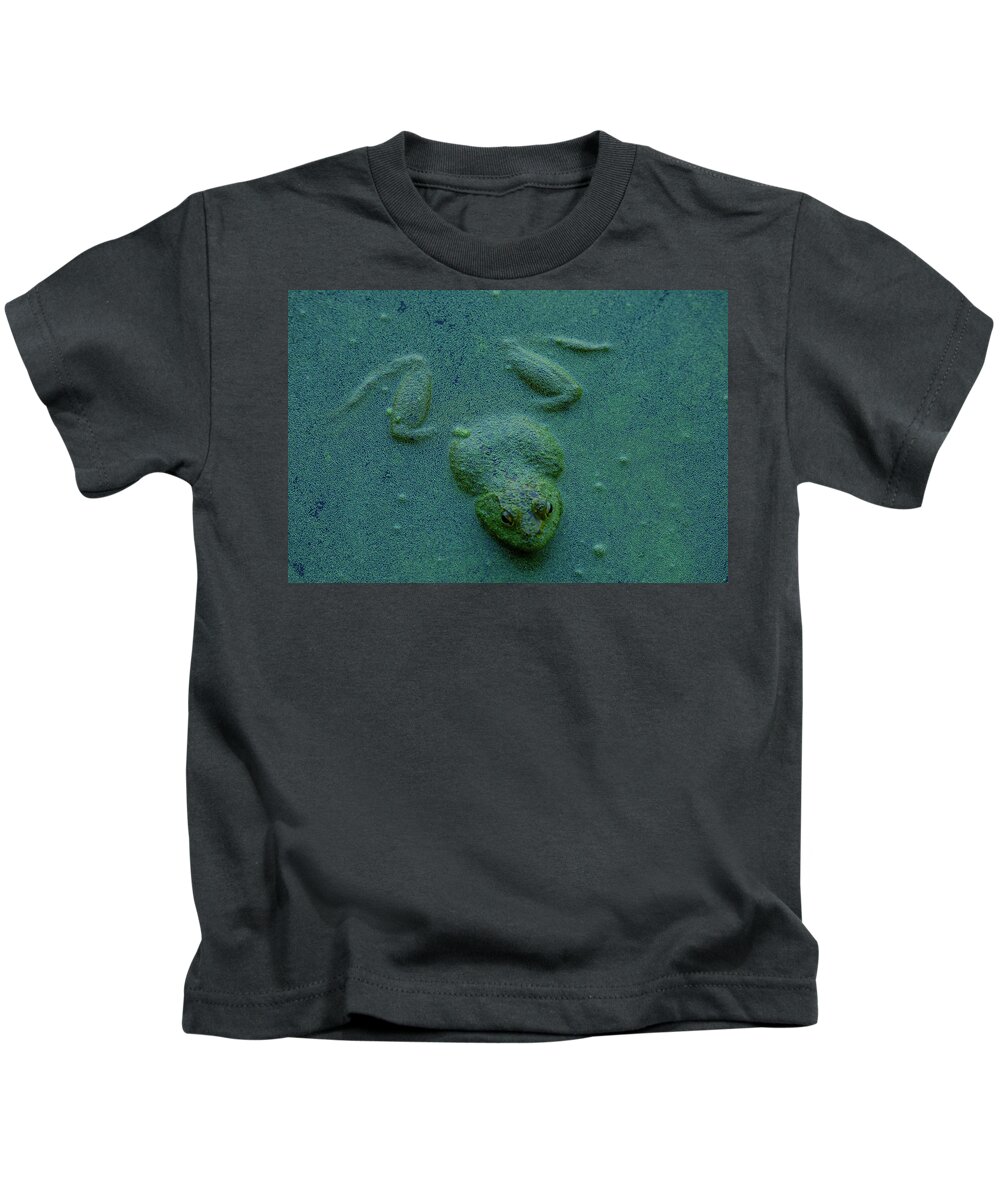 Frog Kids T-Shirt featuring the photograph Frog by Jerry Cahill