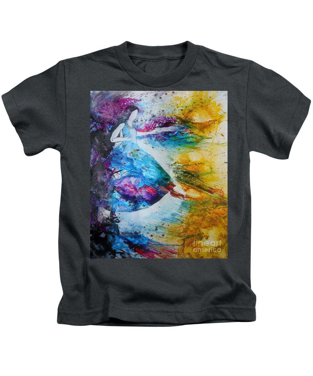 Creativity Kids T-Shirt featuring the painting From Captivity To Creativity by Deborah Nell
