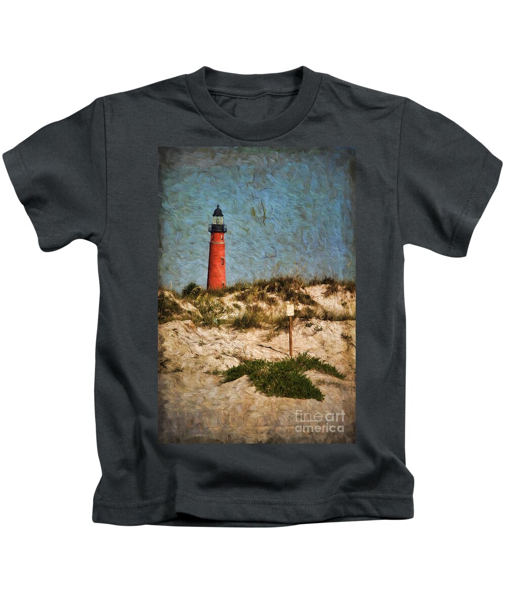 Debroah Benoit Kids T-Shirt featuring the painting From The Beach by Deborah Benoit