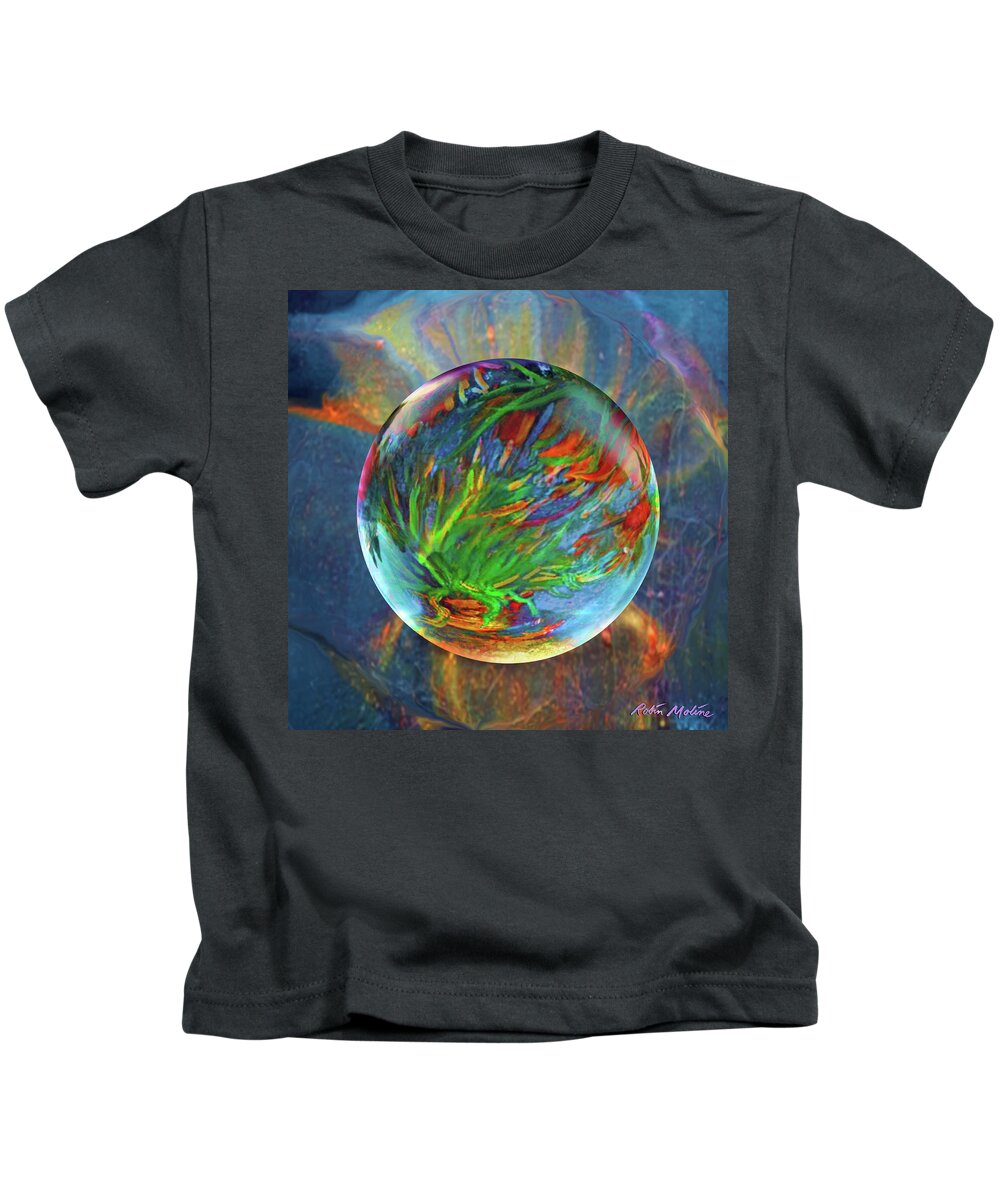 Frost Kids T-Shirt featuring the painting Frosted Still by Robin Moline