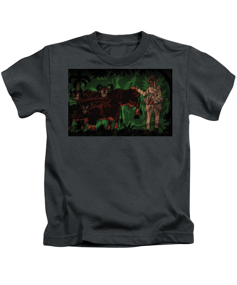 Reflections Kids T-Shirt featuring the photograph Garden Gate by Pranamera Prints