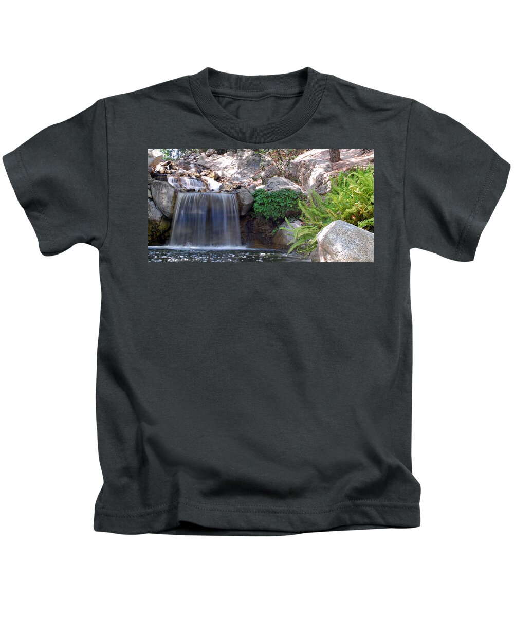 Water Kids T-Shirt featuring the photograph Gentle Waterfall by Amy Fose