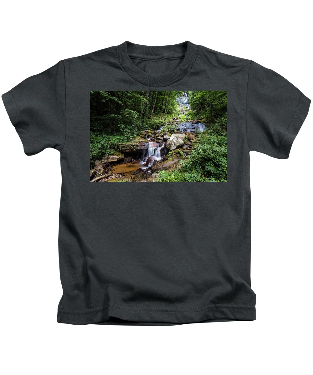 Stream Kids T-Shirt featuring the photograph Georgia Mountain Stream by Sean Allen