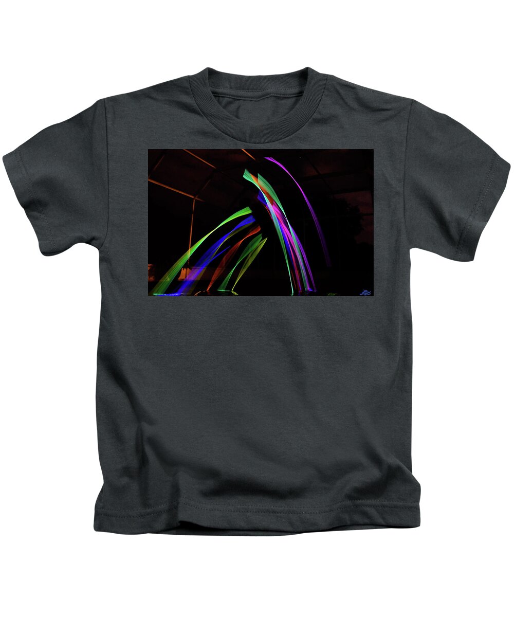 Night Kids T-Shirt featuring the photograph Glow sticks by Bradley Dever