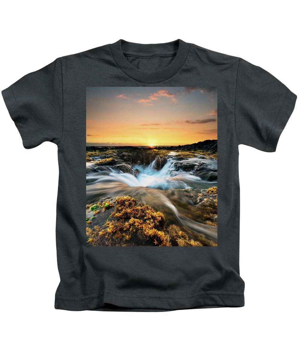 Landscape Kids T-Shirt featuring the photograph Golden Hour by Christopher Johnson