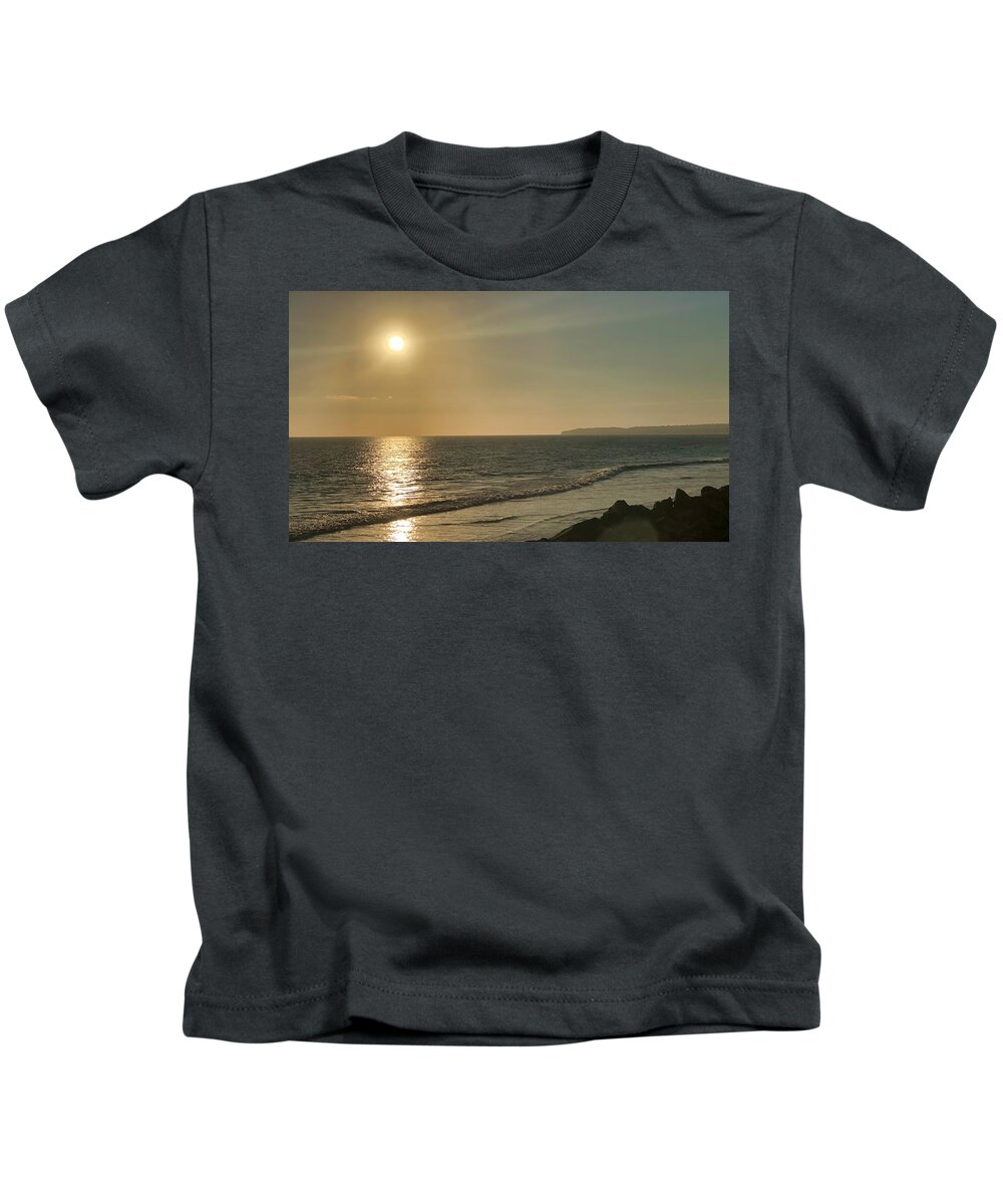 Sunset Kids T-Shirt featuring the photograph Golden Sunset by Brian Eberly
