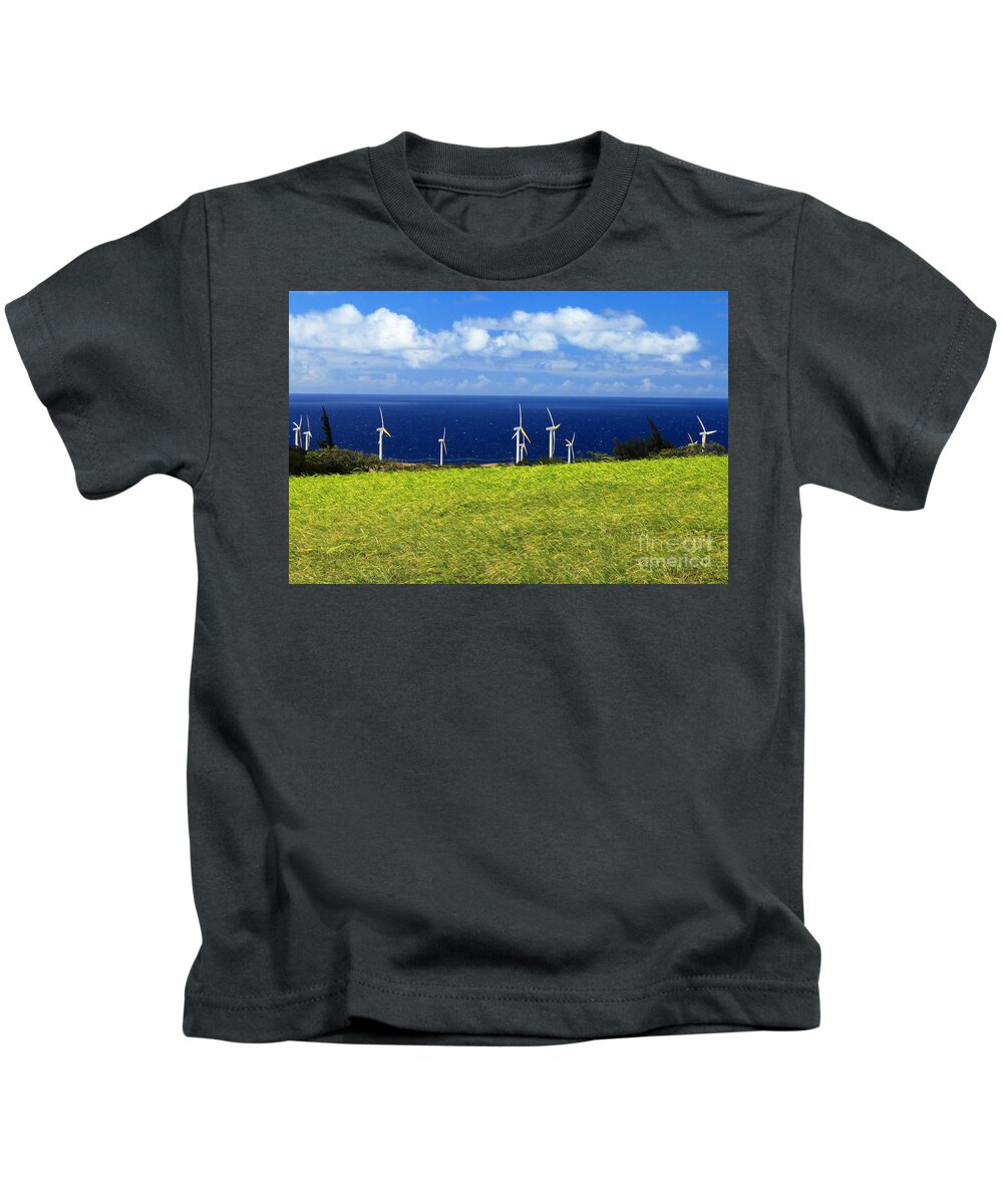 Alternative Kids T-Shirt featuring the photograph Green Energy by James Eddy