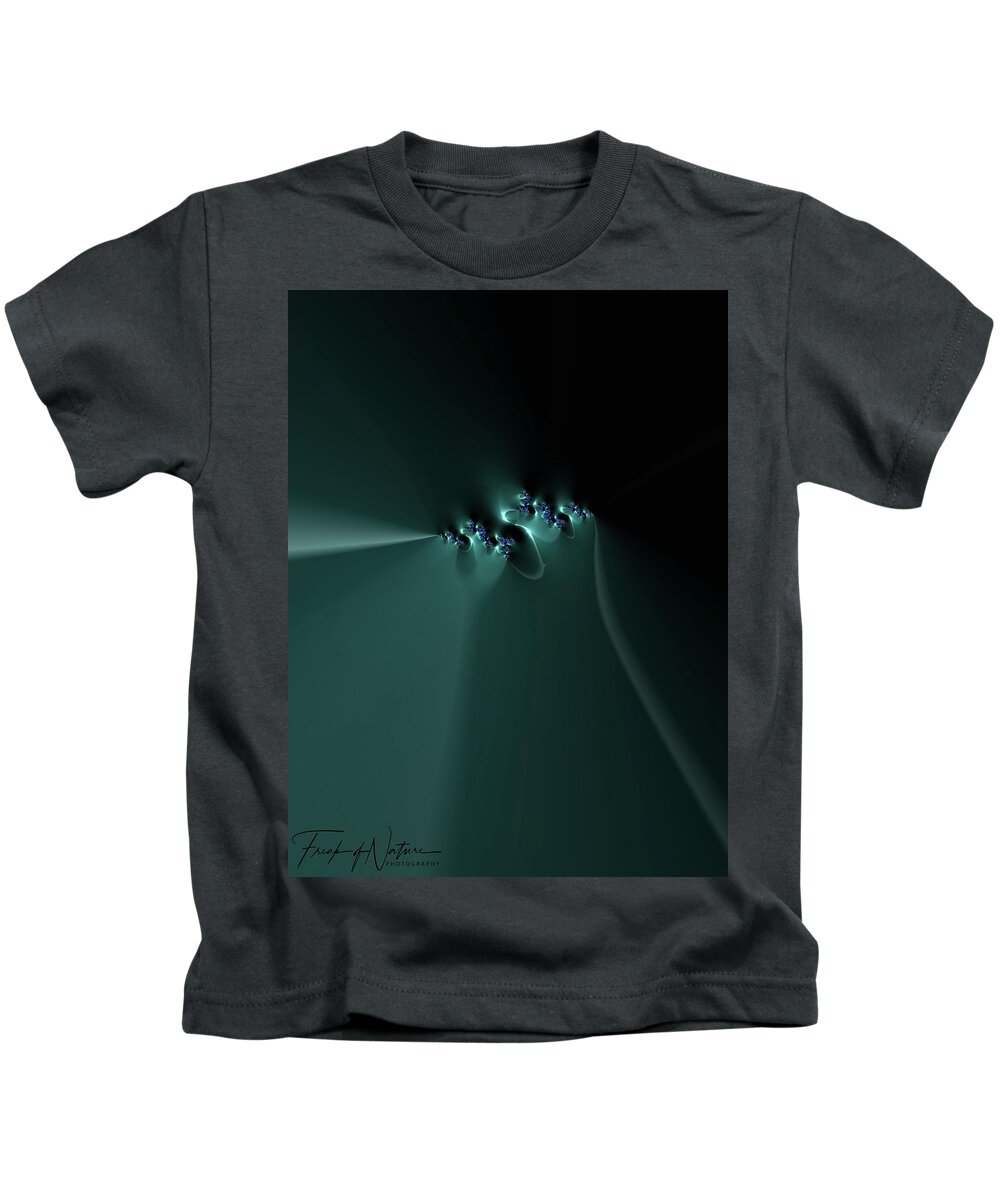 Abstract Kids T-Shirt featuring the photograph Green Grip by Keith Lyman