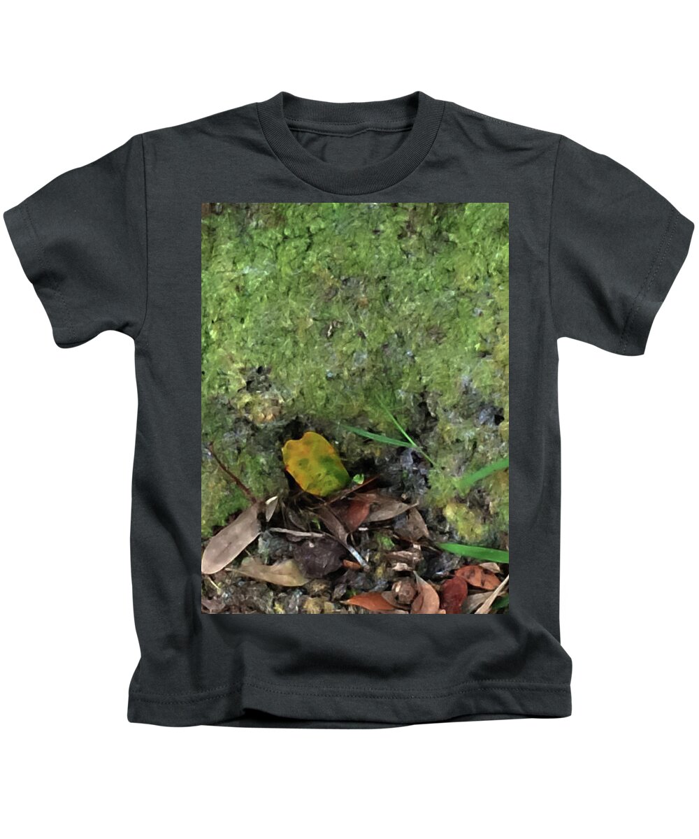 Ground Cover Kids T-Shirt featuring the photograph Green Man Spirit Photo by Gina O'Brien