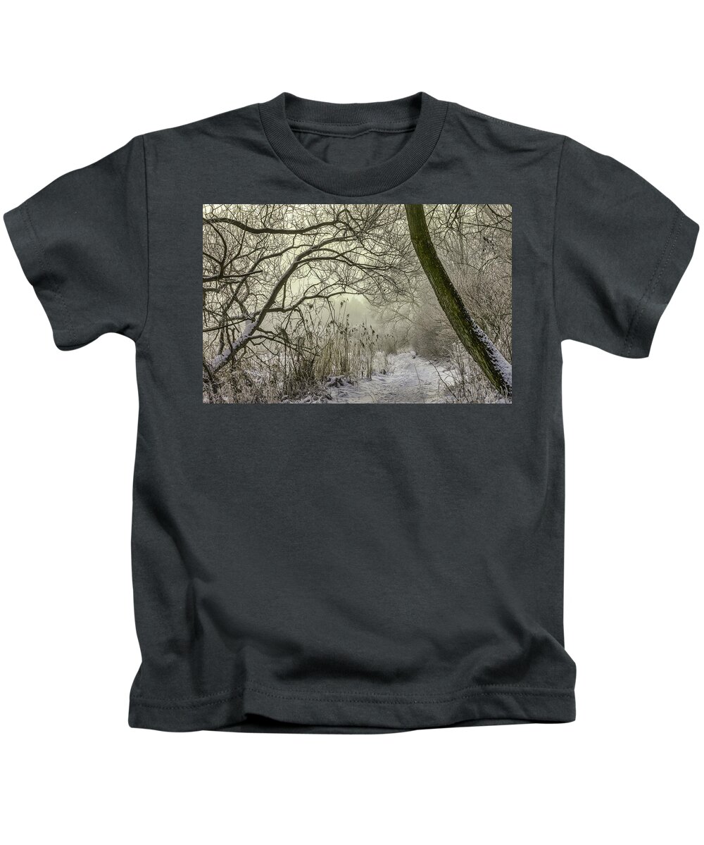 Grey Kids T-Shirt featuring the photograph Grey day #h1 by Leif Sohlman