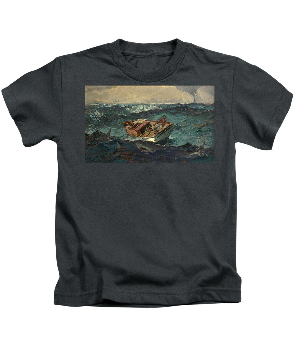 Homer Winslow Kids T-Shirt featuring the digital art Gulfstream by Newwwman