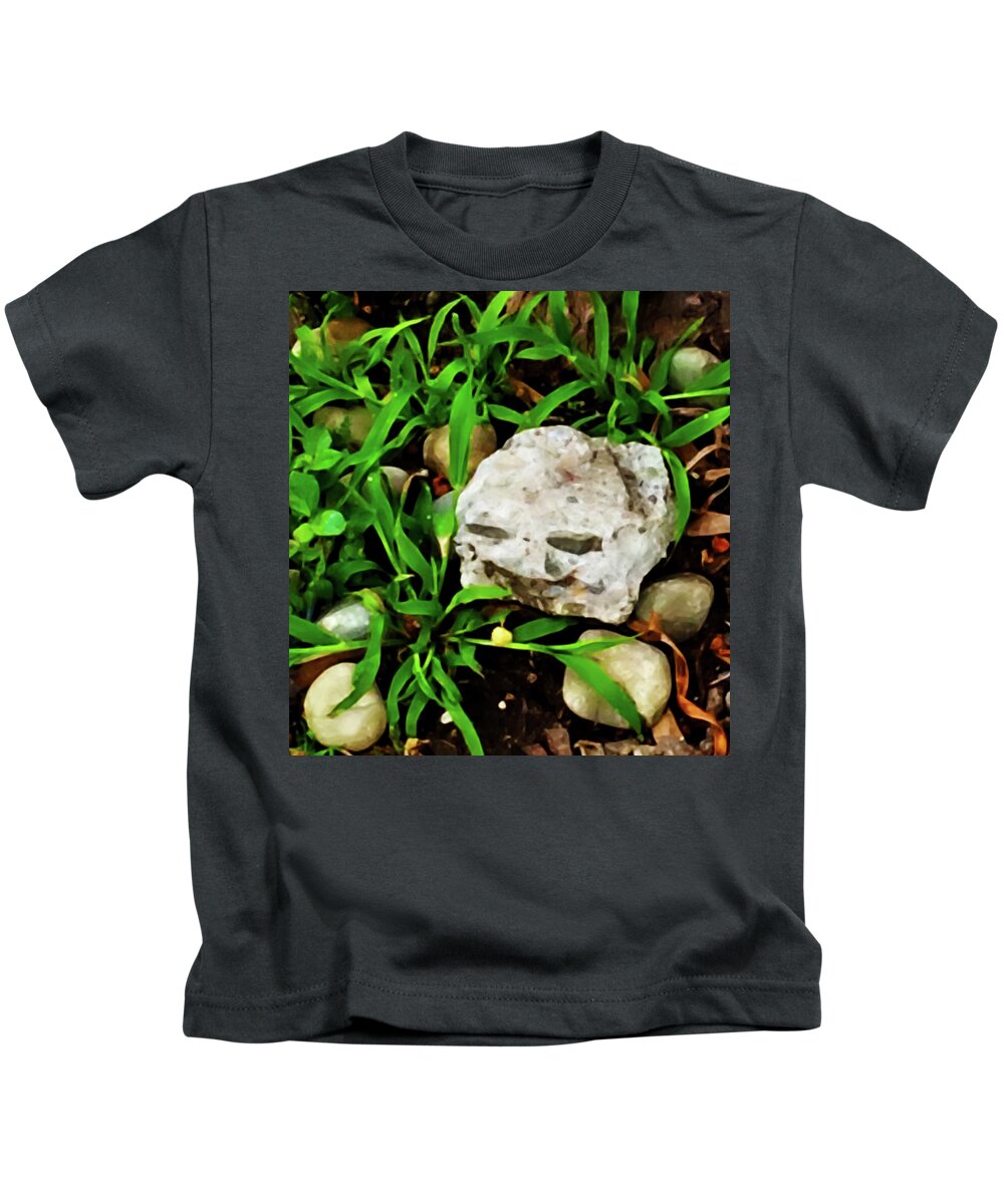 Smile Kids T-Shirt featuring the photograph Haight Ashbury Smiling Rock by Gina O'Brien