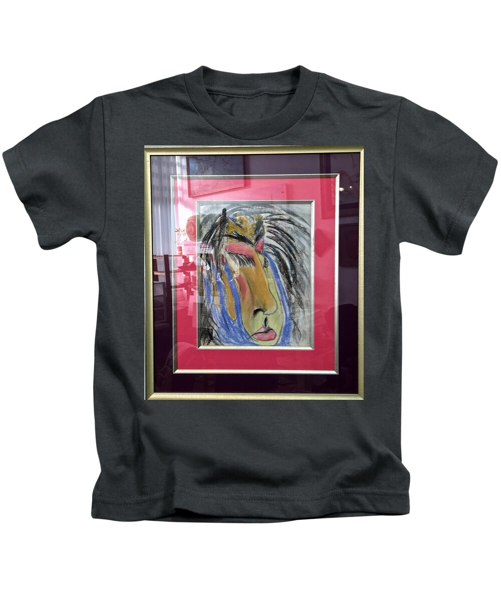 Jack Diamond Kids T-Shirt featuring the painting Harumph by Jack Diamond