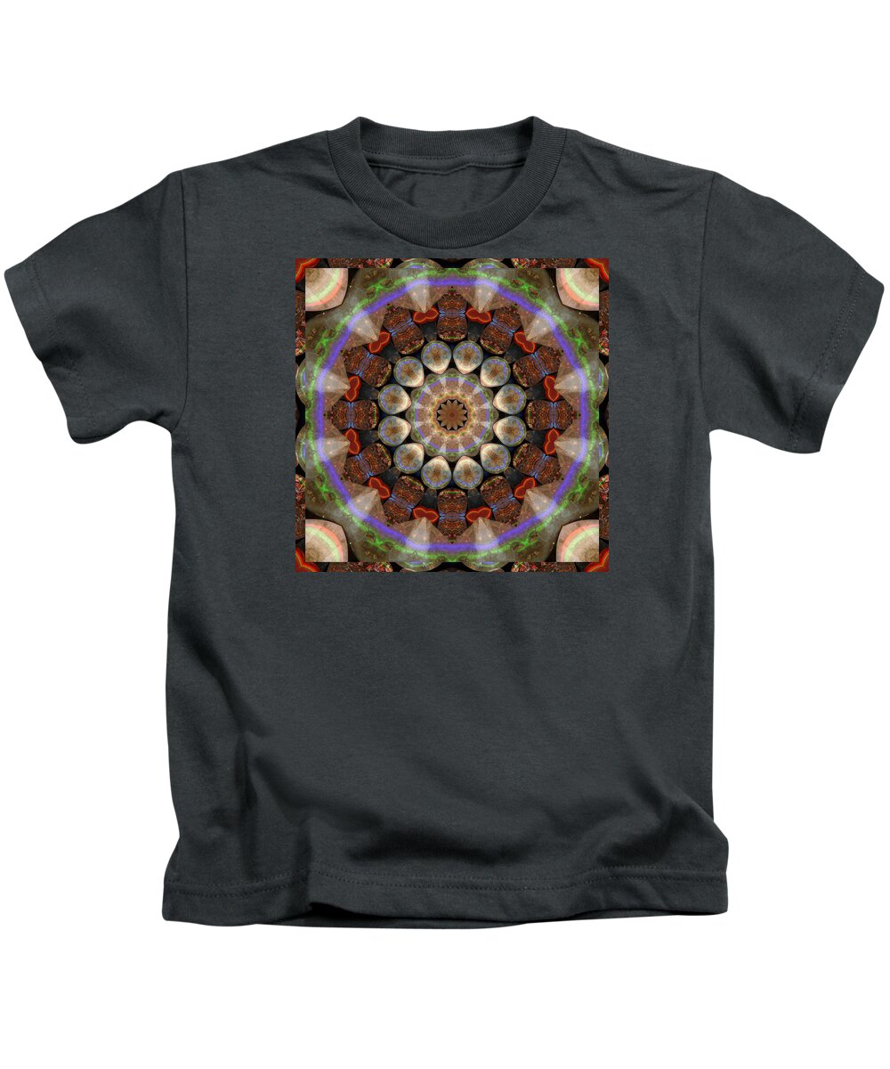 Prosperity Art Kids T-Shirt featuring the photograph Healing Mandala 30 by Bell And Todd