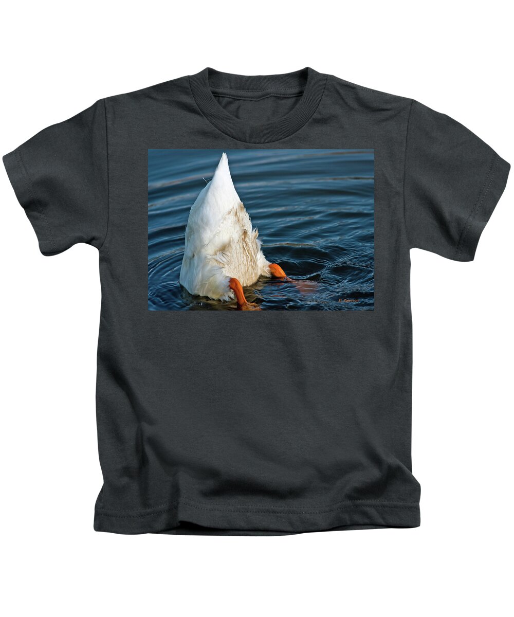 Duck Kids T-Shirt featuring the photograph Here Is What I Think by Ed Peterson