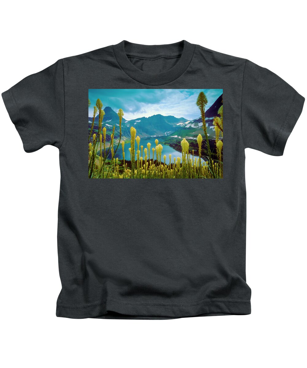 Hidden Lake Kids T-Shirt featuring the photograph Hidden Lake, GNP by Gary Beeler
