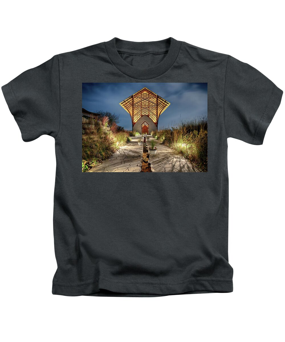 Holy Family Shrine Kids T-Shirt featuring the photograph Holy Family Shrine by Susan Rissi Tregoning