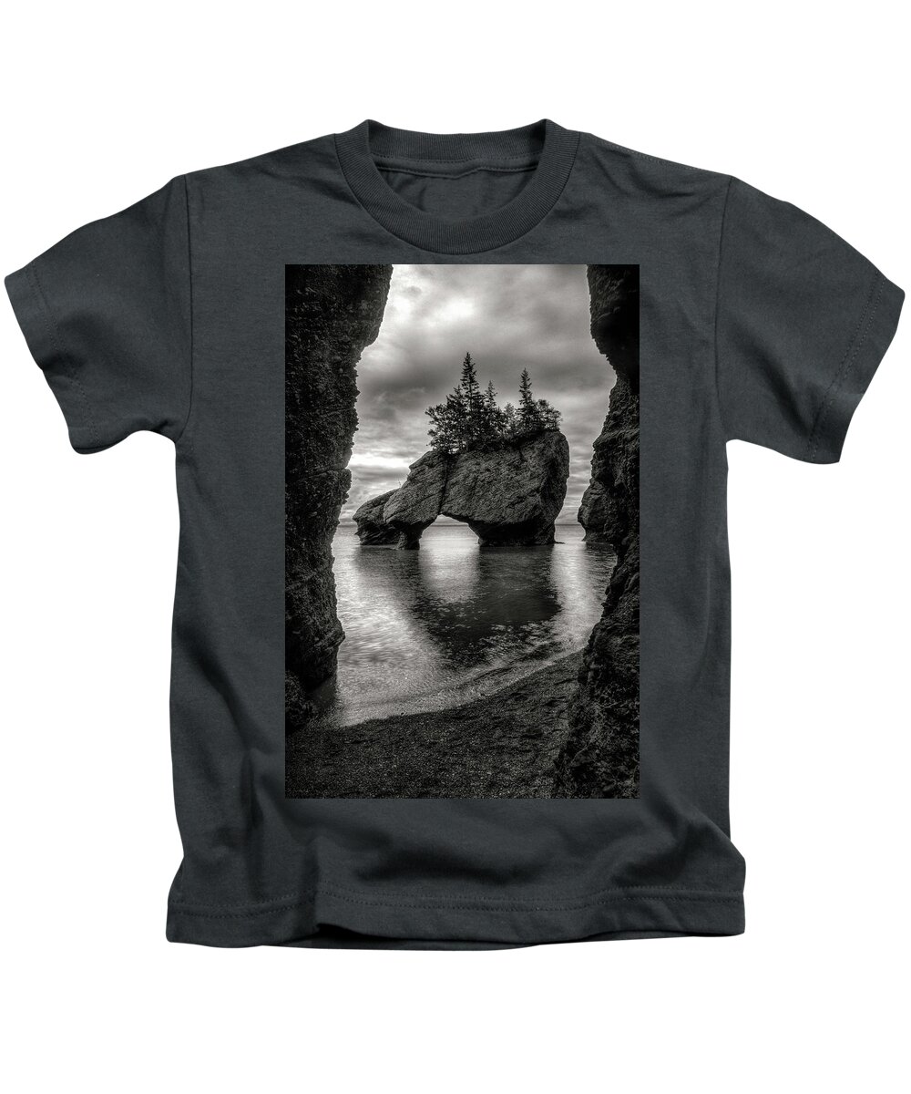 Bay Of Fundy Kids T-Shirt featuring the photograph Hopewell Rocks by Neil Shapiro