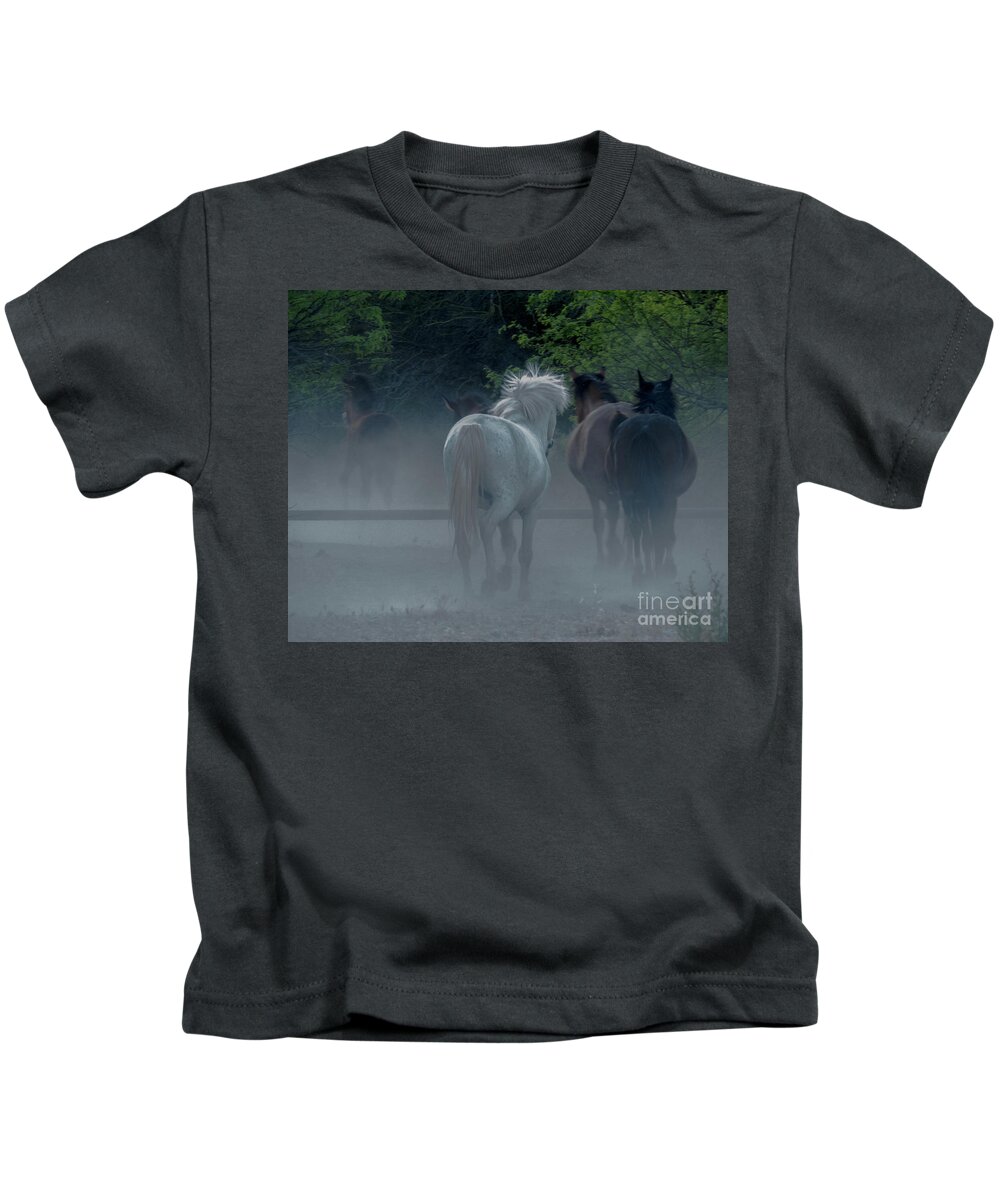 Horse Kids T-Shirt featuring the photograph Horse 8 by Christy Garavetto