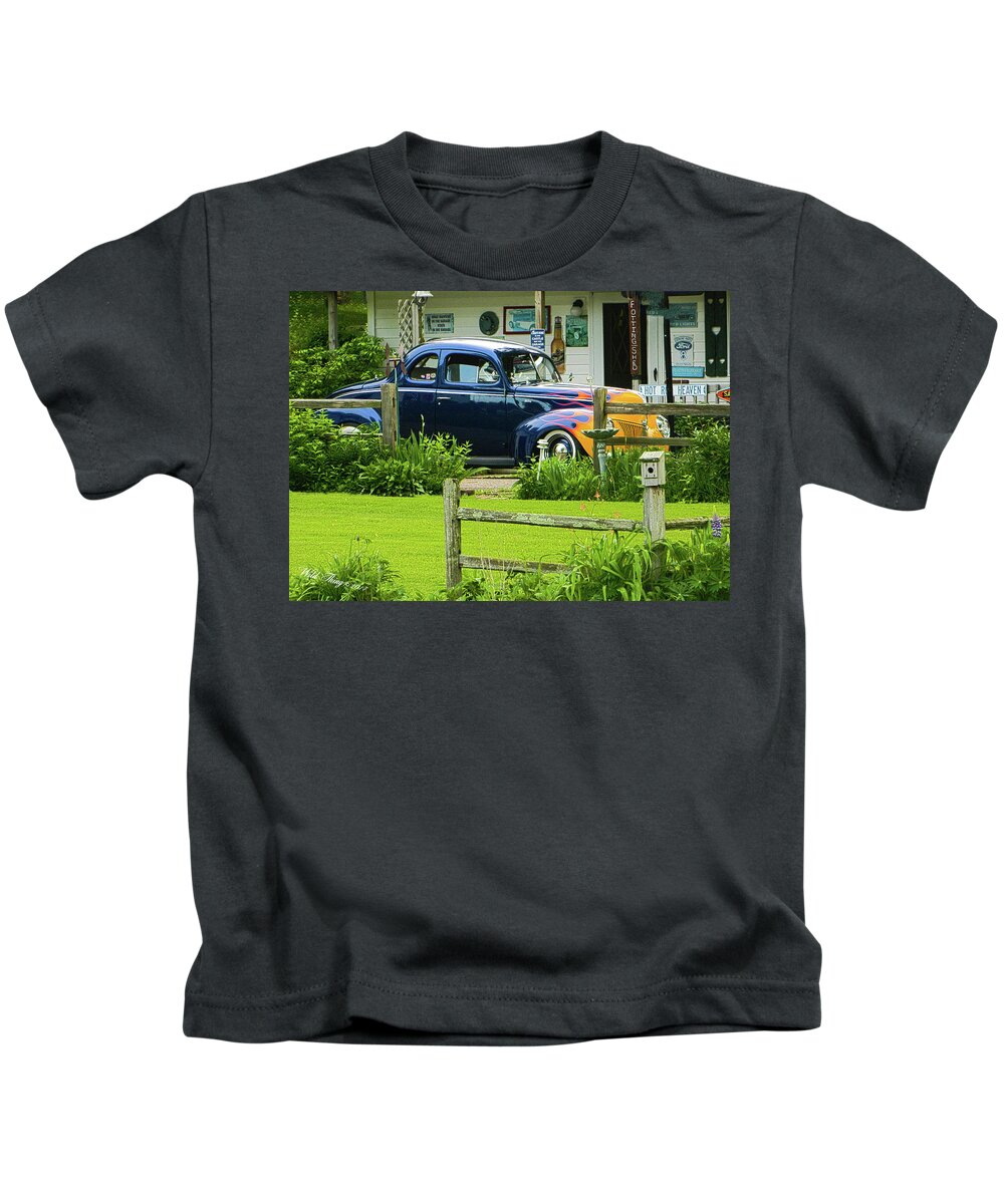 Car Kids T-Shirt featuring the photograph Hot Rod Heaven by Wild Thing