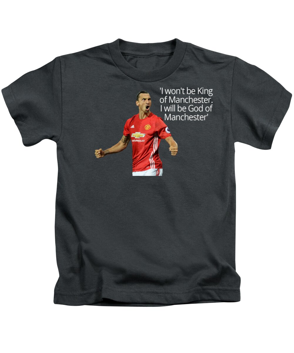 Cristiano Ronaldo Kids T-Shirt featuring the ceramic art Ibrahimovic by Vincenzo Basile