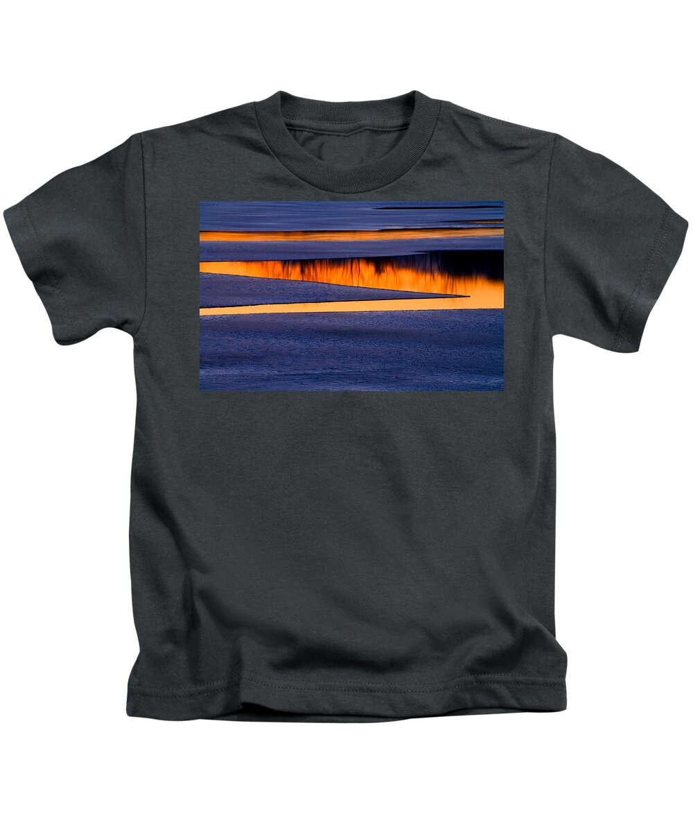 Winter Abstracts Kids T-Shirt featuring the photograph Ice Abstract #8348 by Irwin Barrett