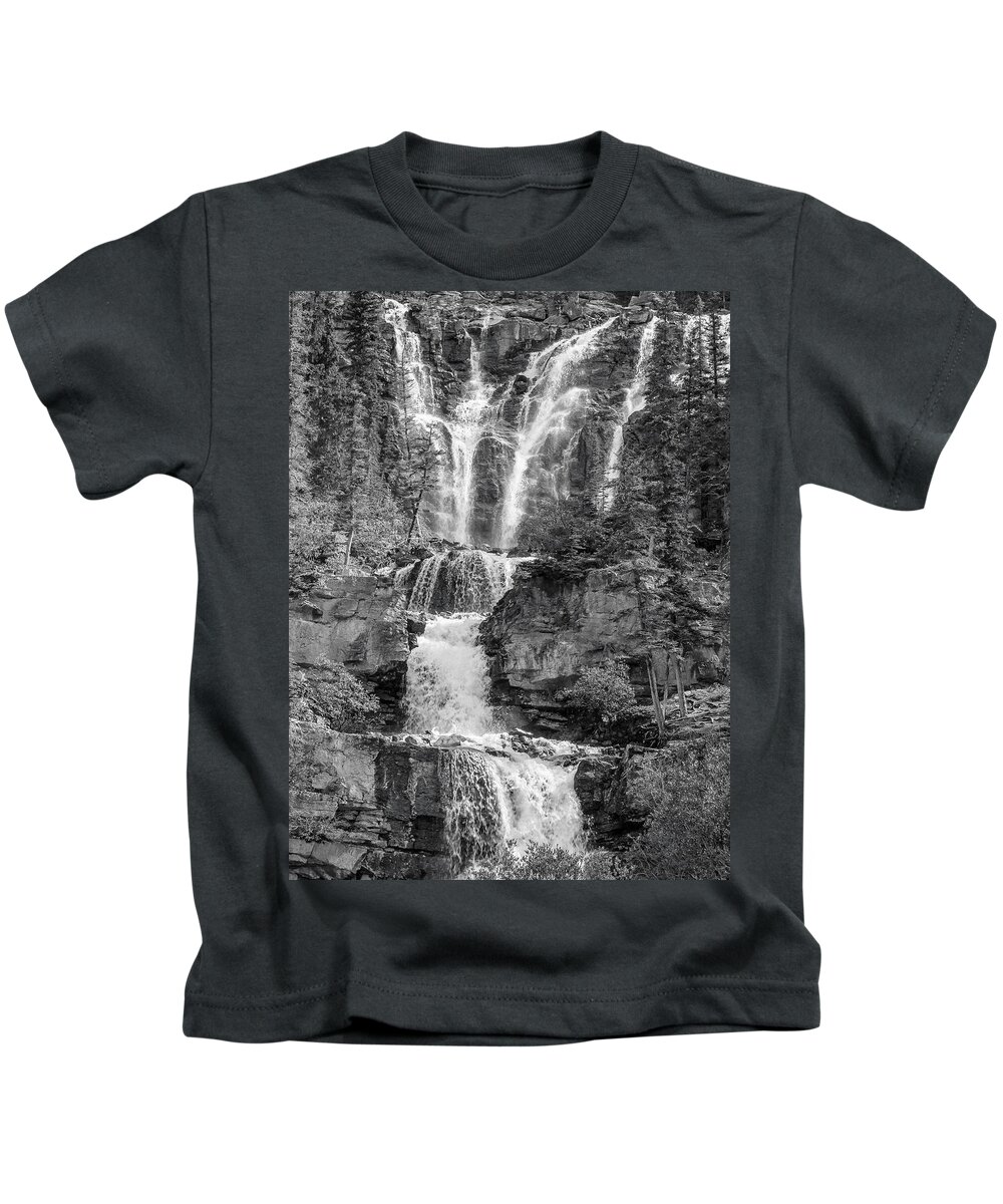 5dii Kids T-Shirt featuring the photograph Icefields Waterfall by Mark Mille
