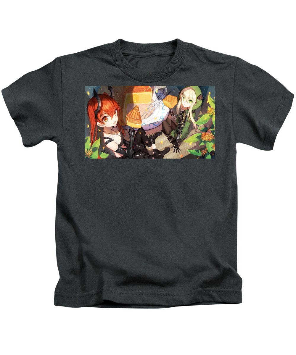 Idollers Kids T-Shirt featuring the digital art iDollers by Super Lovely