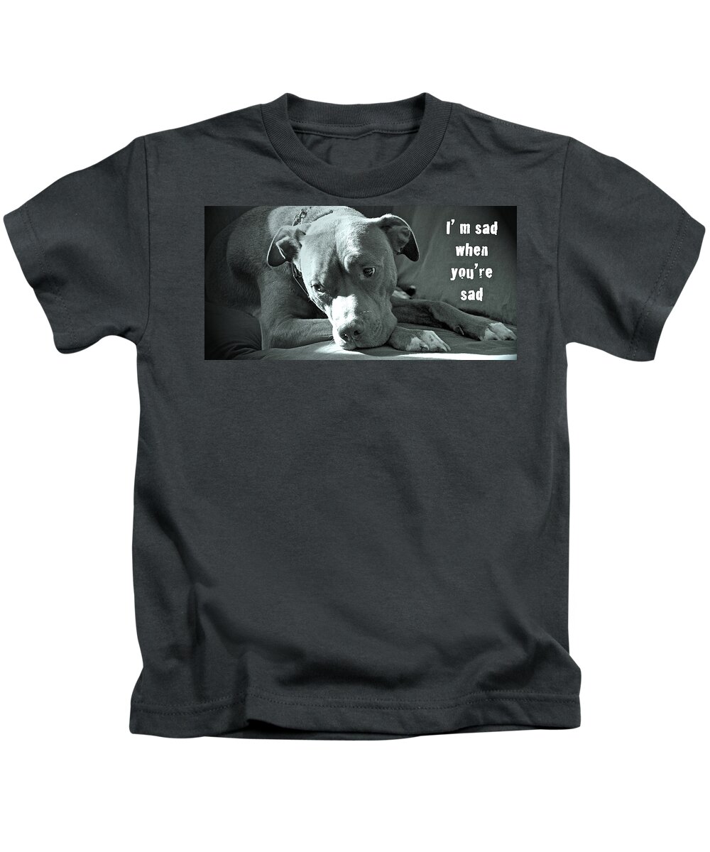 Sad Kids T-Shirt featuring the photograph I'm sad when you're sad by Gwyn Newcombe