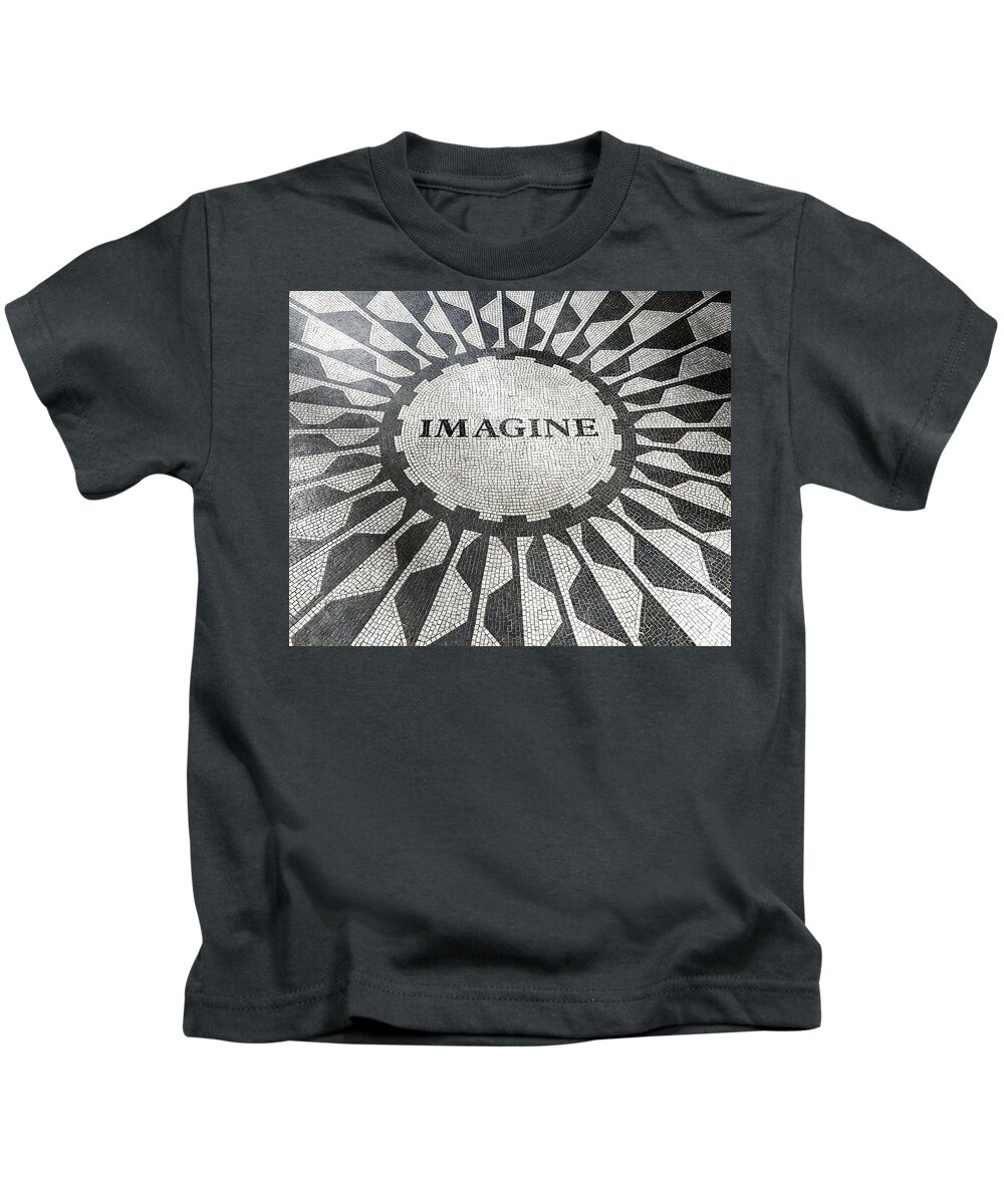 Imagine Kids T-Shirt featuring the photograph Imagine - Strawberry Fields by Juergen Weiss