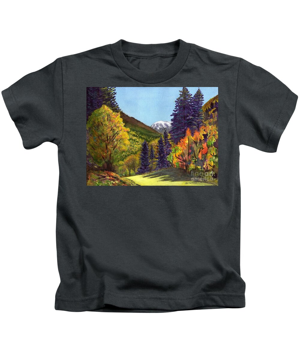 Mountains Kids T-Shirt featuring the painting In His Presence by Sue Carmony