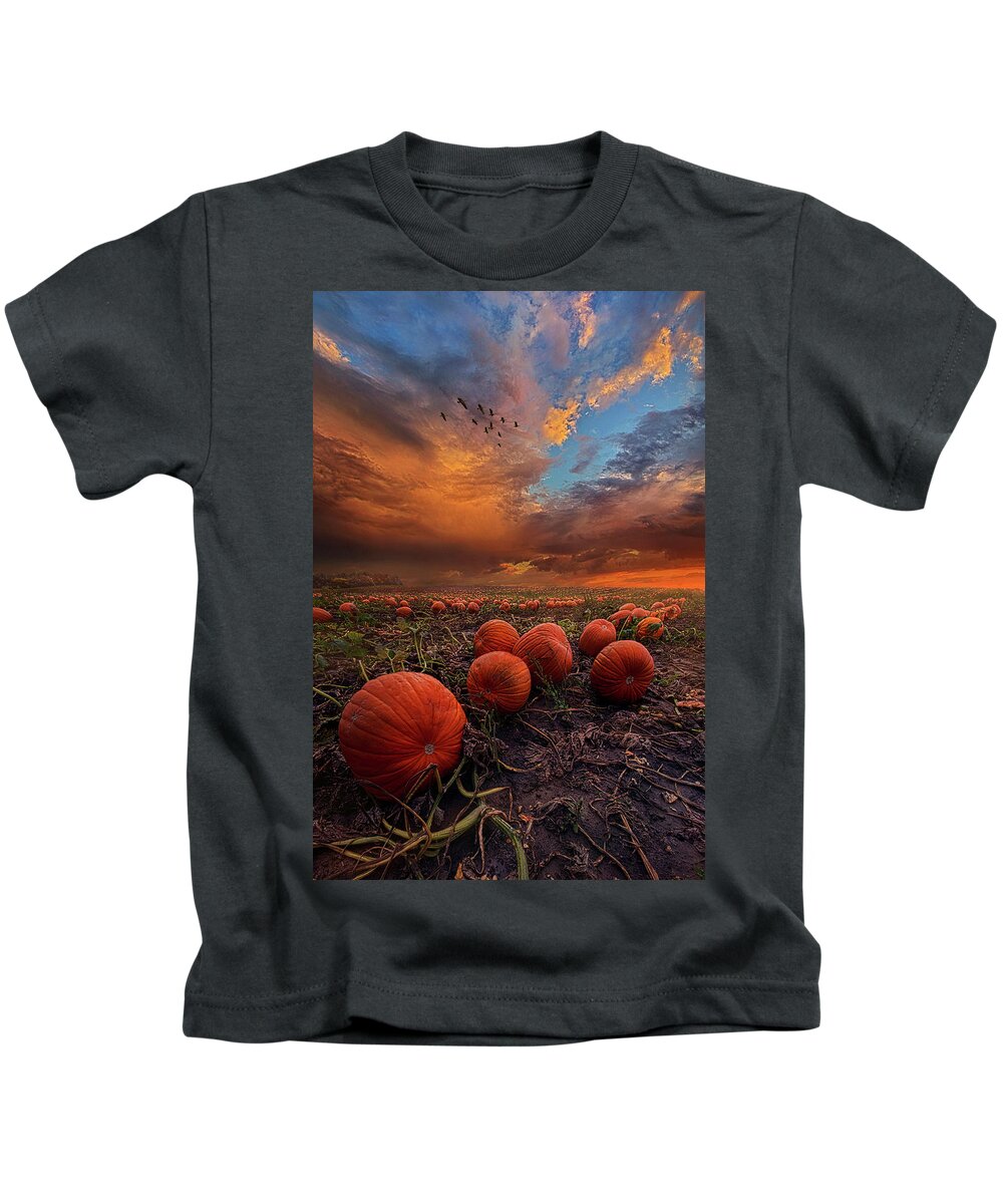 Summer Kids T-Shirt featuring the photograph In Search Of The Great Pumpkin by Phil Koch