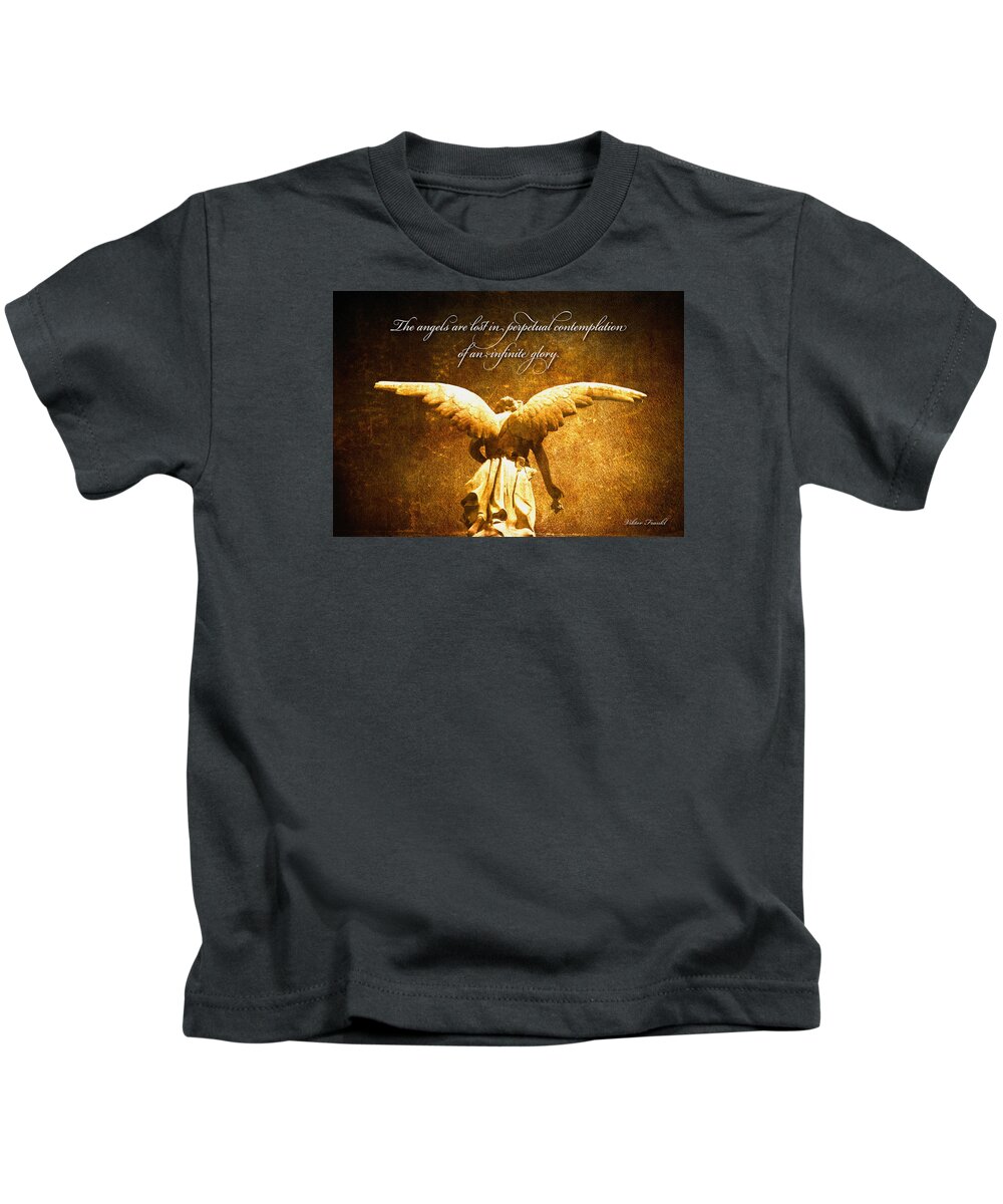 Jesus Kids T-Shirt featuring the digital art Infinite Glory by Kathryn McBride