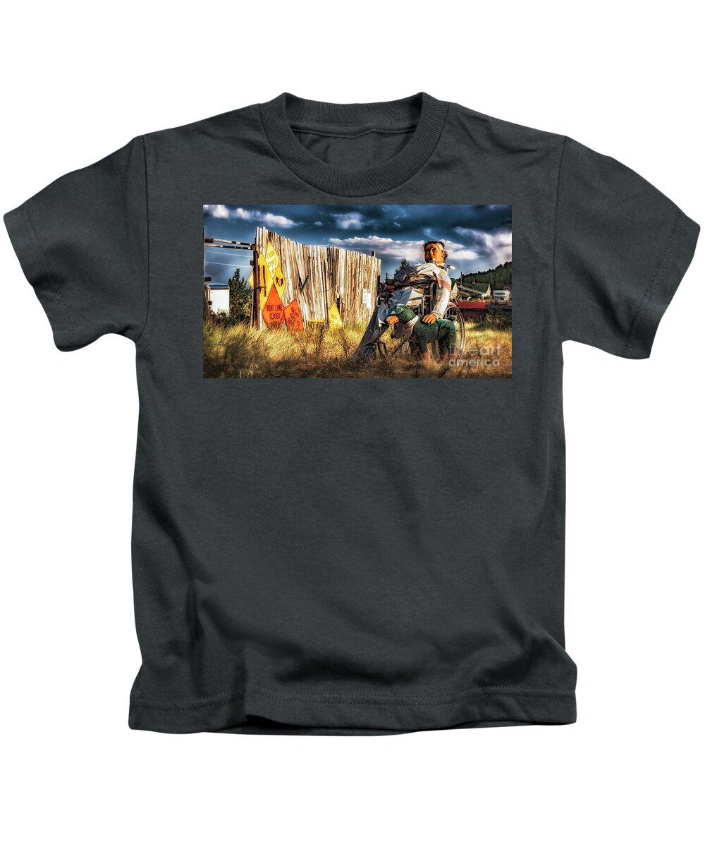 Insanity Kids T-Shirt featuring the photograph Insanity by Bitter Buffalo Photography