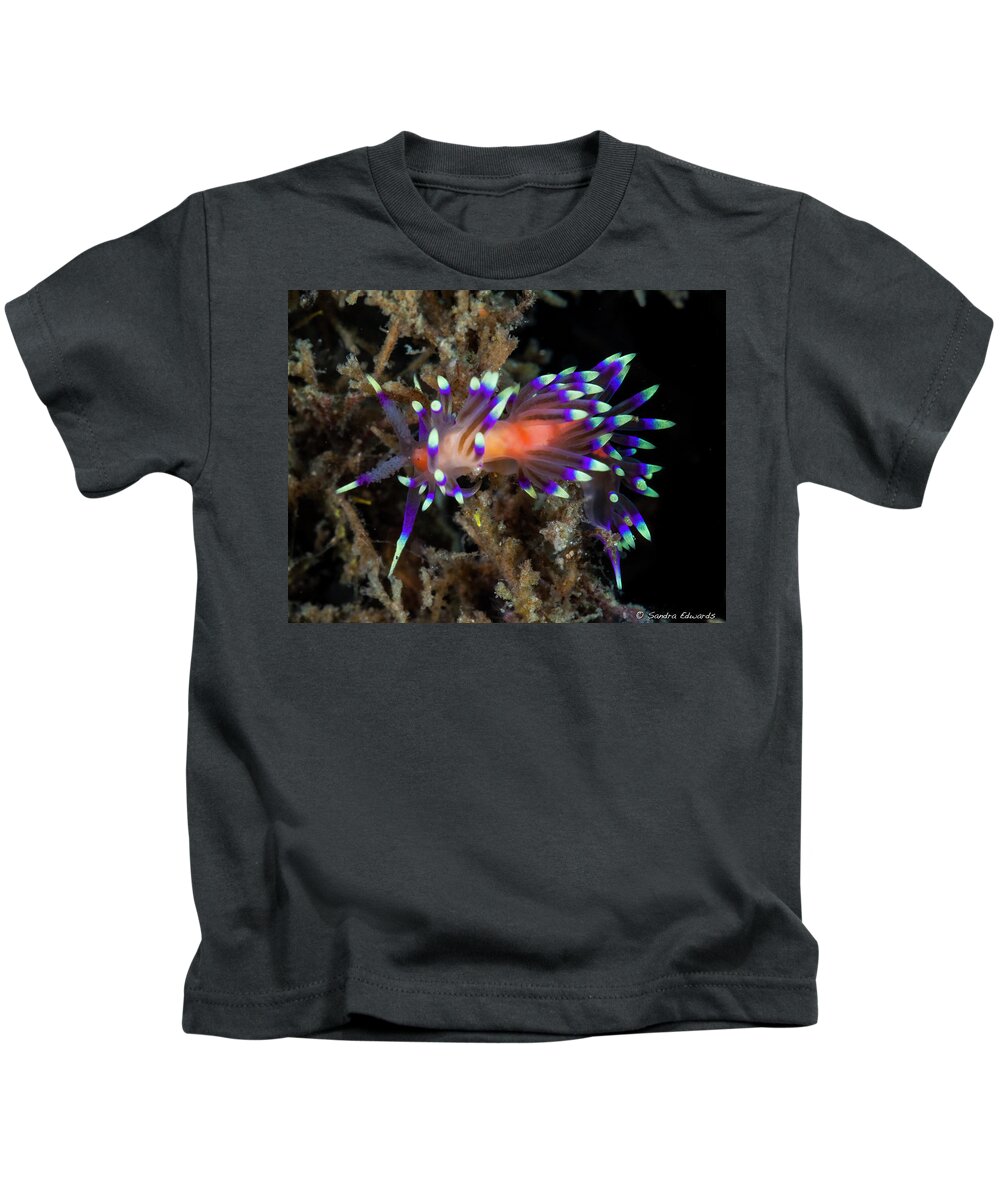  Flabellina Marcusorum Kids T-Shirt featuring the photograph Intense by Sandra Edwards