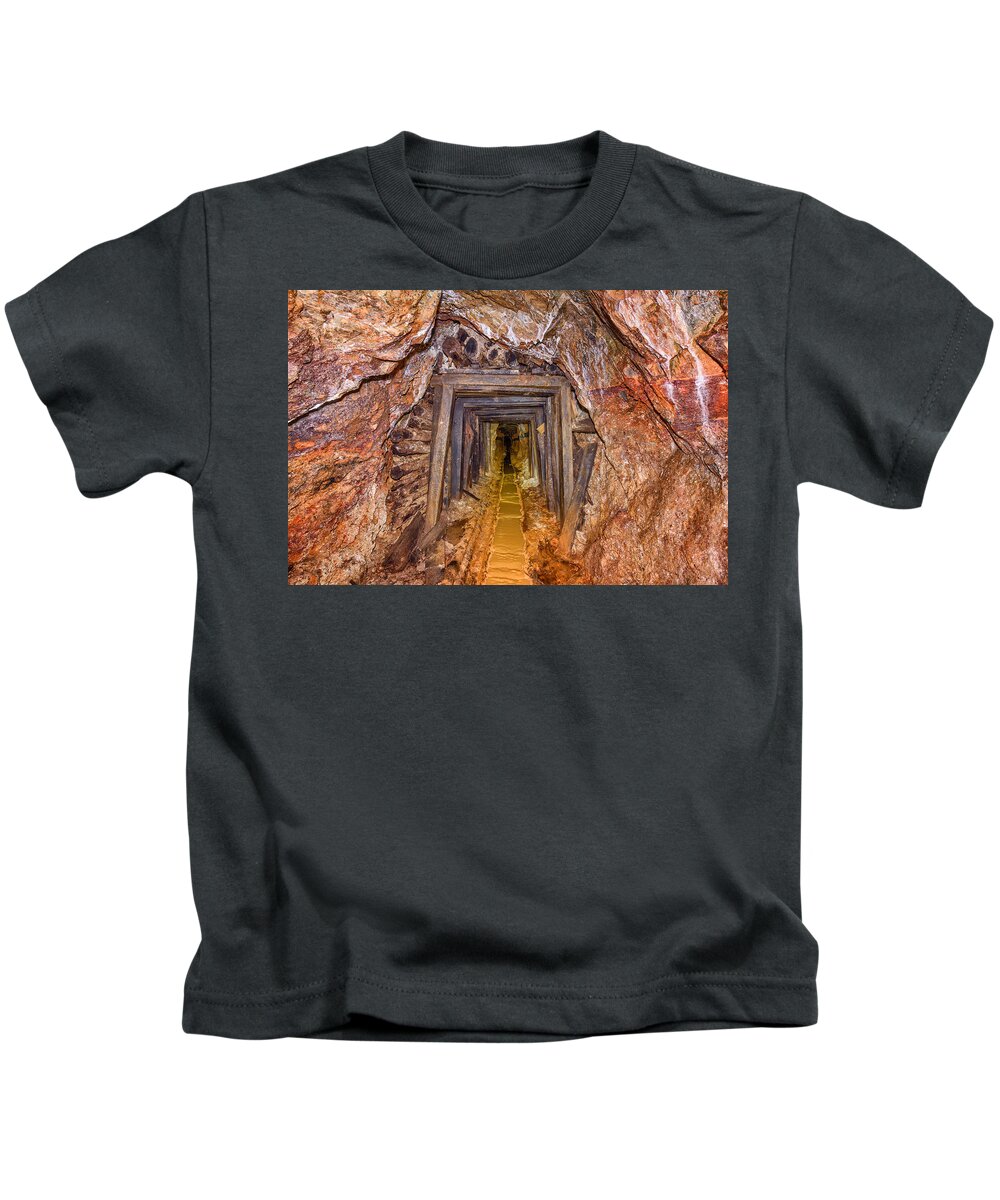 Arizona Kids T-Shirt featuring the photograph Into the Darkness by Theresa Rose Ditson