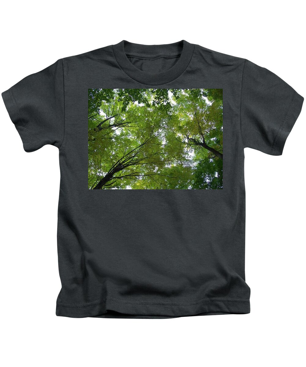 Photography Kids T-Shirt featuring the photograph Into The Trees by Michael TMAD Finney