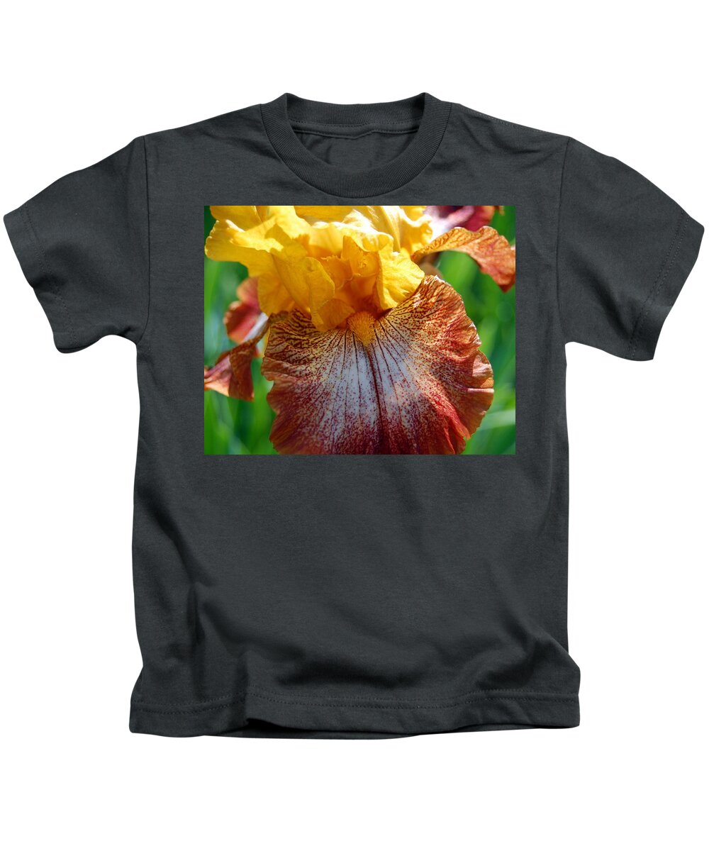 Iris Kids T-Shirt featuring the photograph Iris 2 by Amy Fose