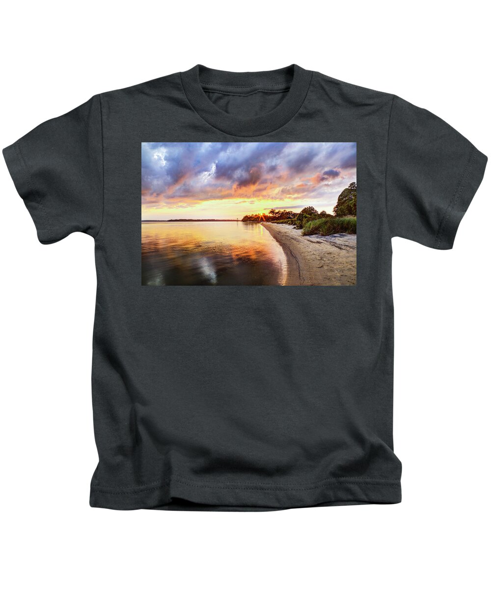 Tree Kids T-Shirt featuring the photograph James River 5 by Pete Federico
