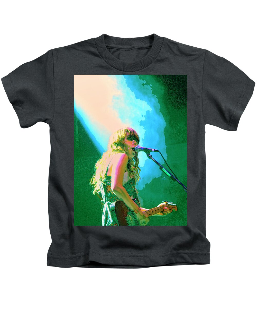 Jenny Lewis Kids T-Shirt featuring the mixed media Jenny Lewis 1 by Dominic Piperata