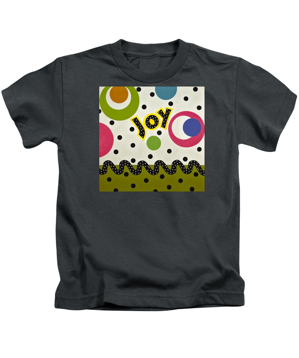 Fun Kids T-Shirt featuring the mixed media Joy by Gloria Rothrock