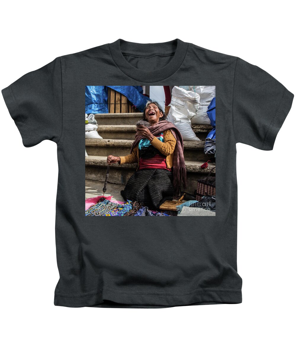 Chiapas Kids T-Shirt featuring the photograph JOY by Kathy McClure