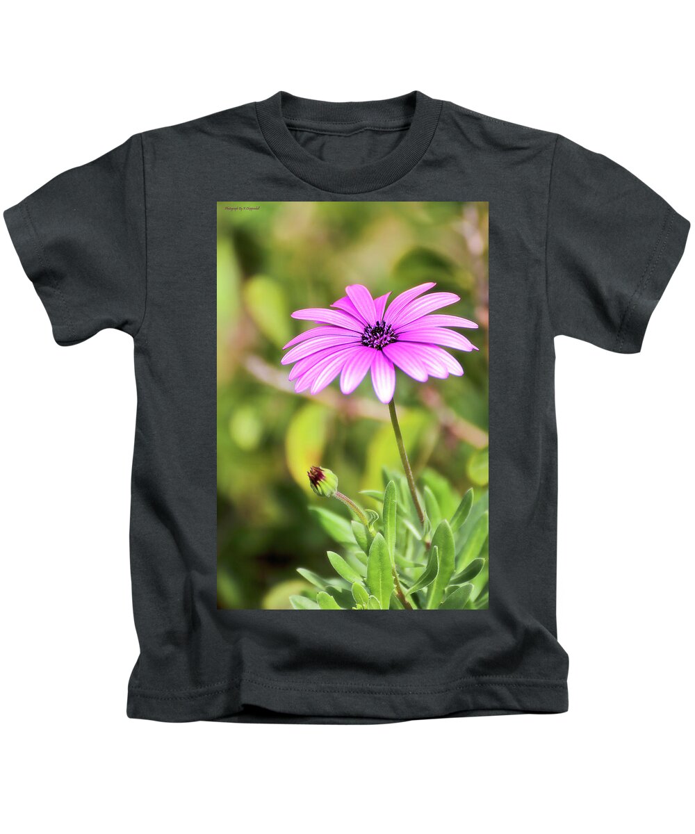 Flower Photography Kids T-Shirt featuring the photograph Just nature 0666 by Kevin Chippindall