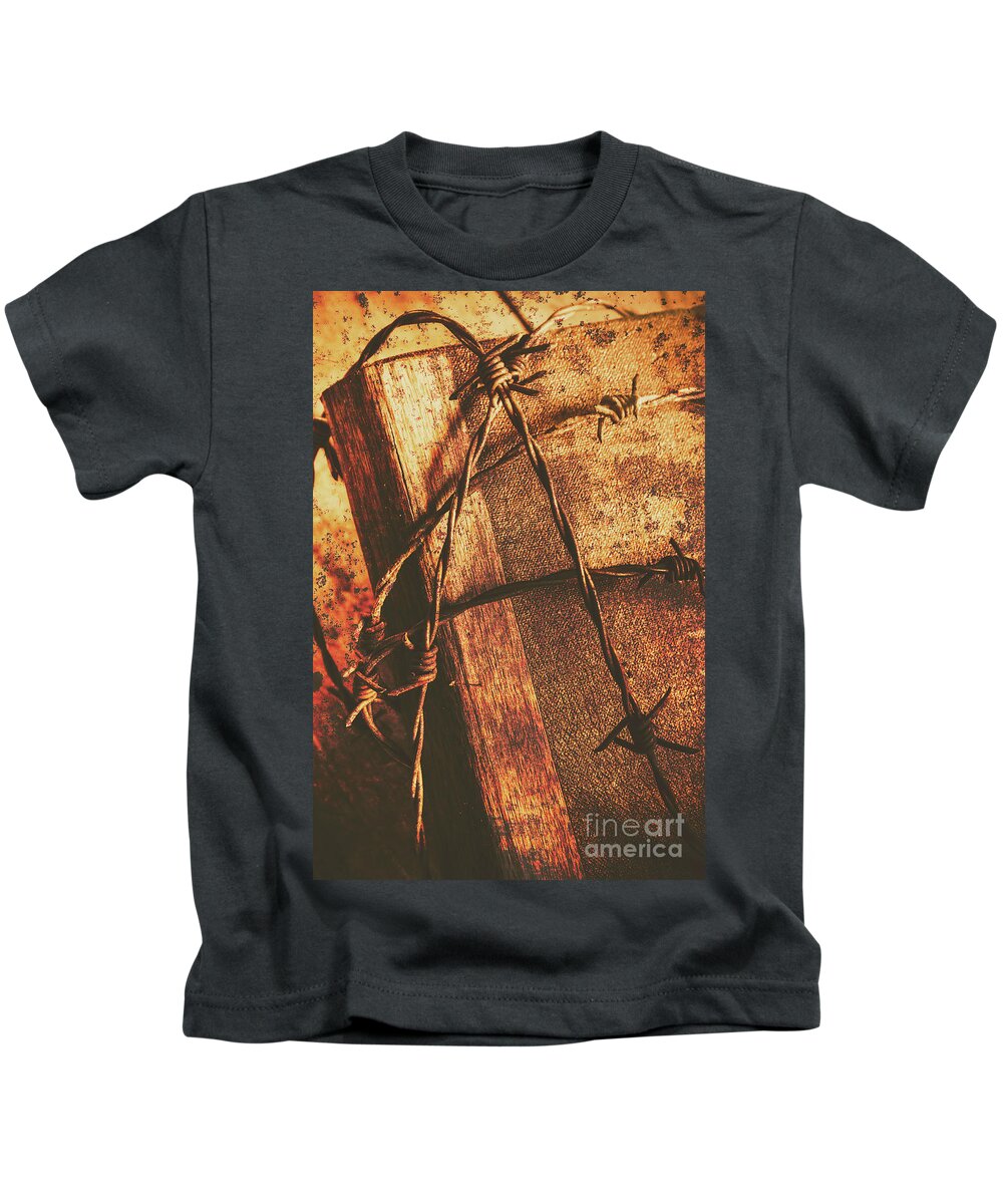 Faith Kids T-Shirt featuring the photograph Keepers of the oath by Jorgo Photography
