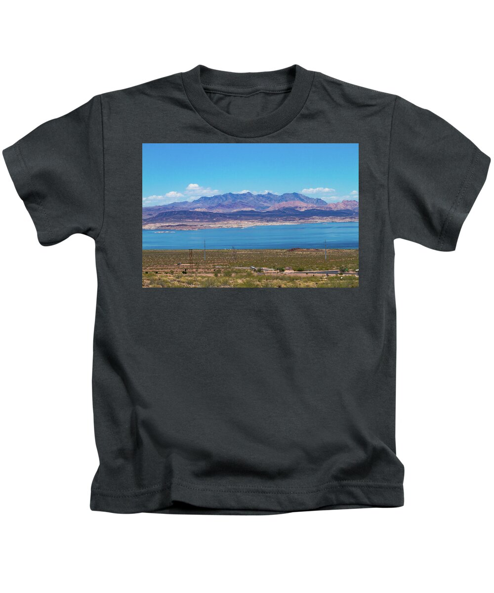 Lake Mead Afternoon Kids T-Shirt featuring the photograph Lake Mead Afternoon by Bonnie Follett