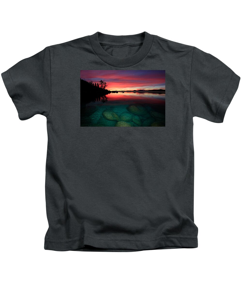 Lake Tahoe Kids T-Shirt featuring the photograph Lake Tahoe Jewels by Sean Sarsfield